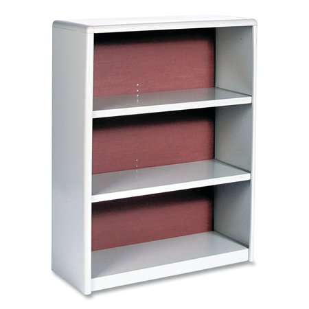 SAFCO ValueMate Economy Bookcase, Three-Shelf, 31.75w x 13.5d x 41h, Gray 7171GR